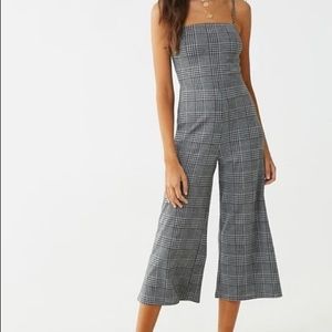 Forever 21 Plaid Jumpsuit